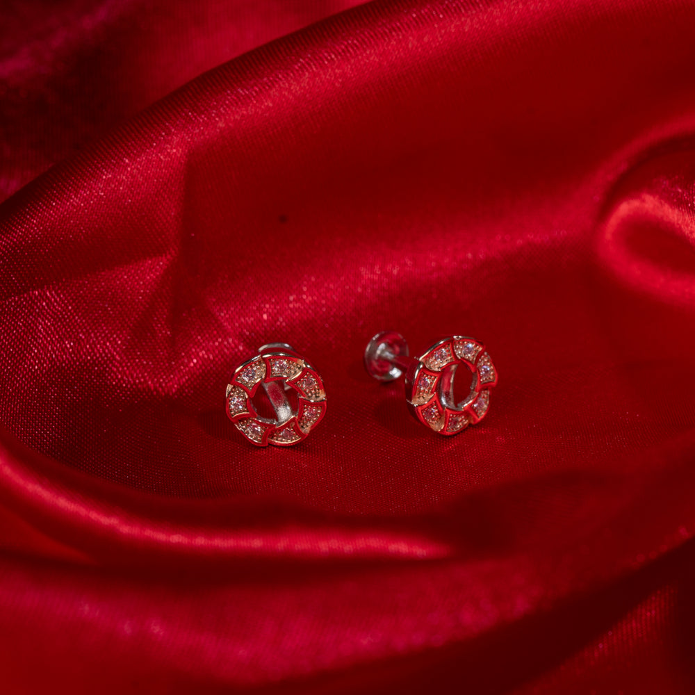 Golden Halo Radiance Studs