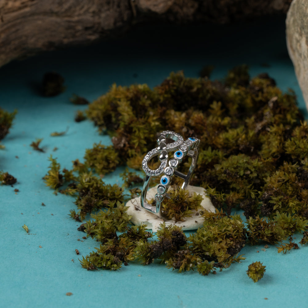 Serene Enigma Infinity CZ Ring