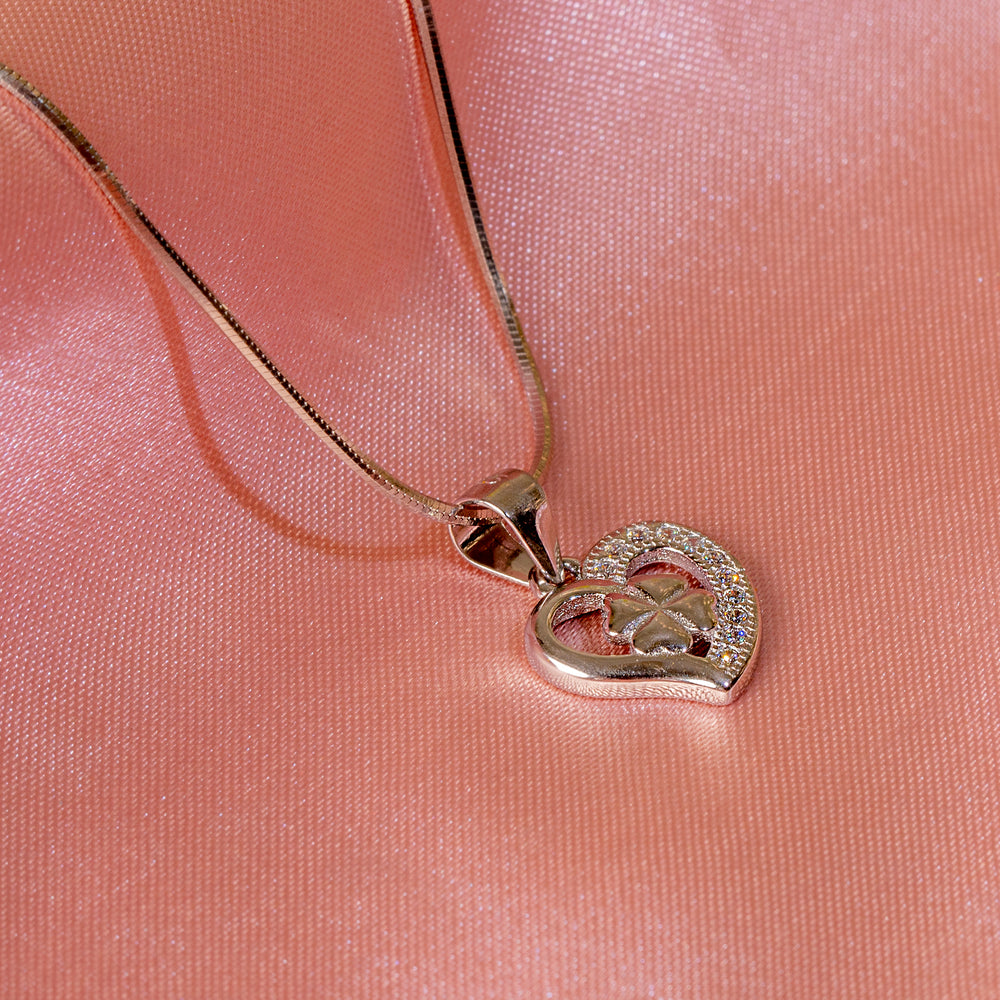 Heart and Clover Pendant