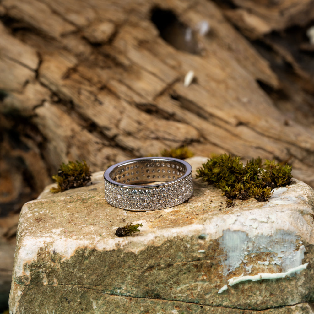 Glittering Mirage CZ Stones Ring