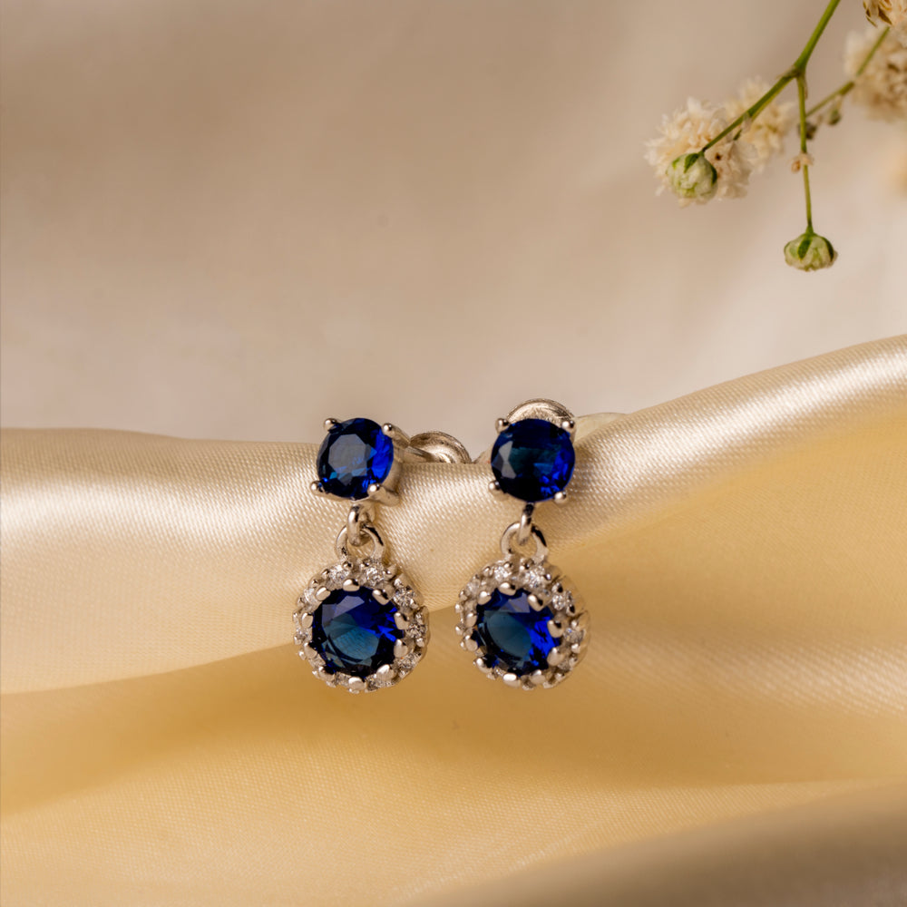 Blue Radiance Gem Studs