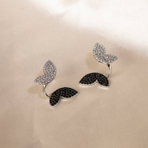 Black and White Butterfly Earrings Black and White Butterfly Earrings