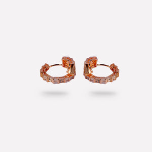 Rose Gold Hoop Earrings Rose Gold Hoop Earrings