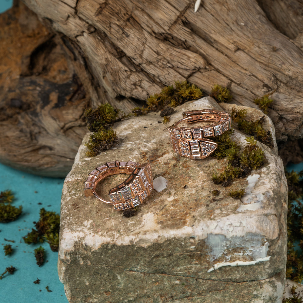 Rose Gold Hoop Earrings