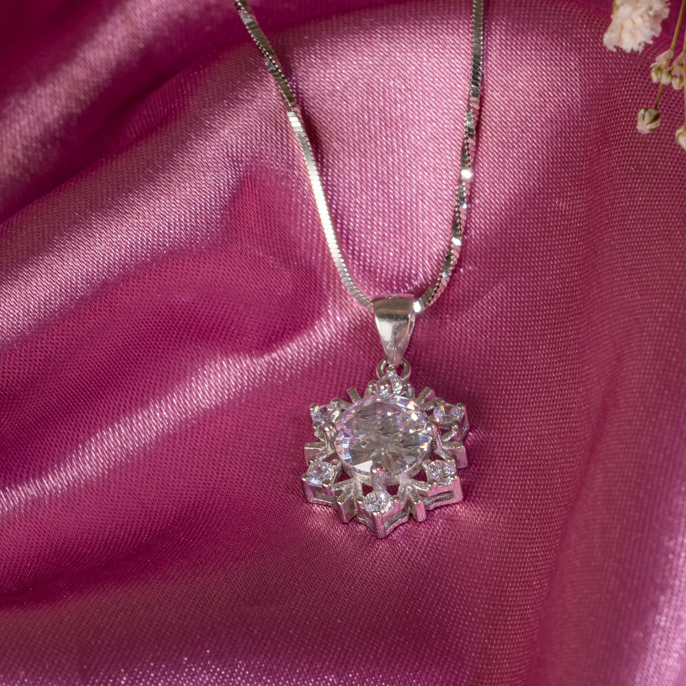 Winter Radiance Snowflake Pendant