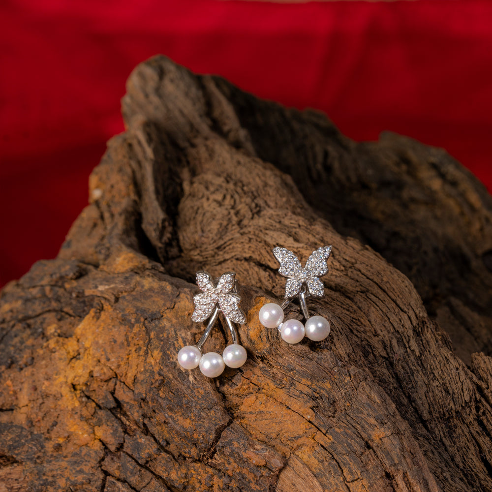 Crystal Butterfly Earrings
