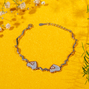 mother of pearl Heart 925 silver bracelet mother of pearl Heart 925 silver bracelet