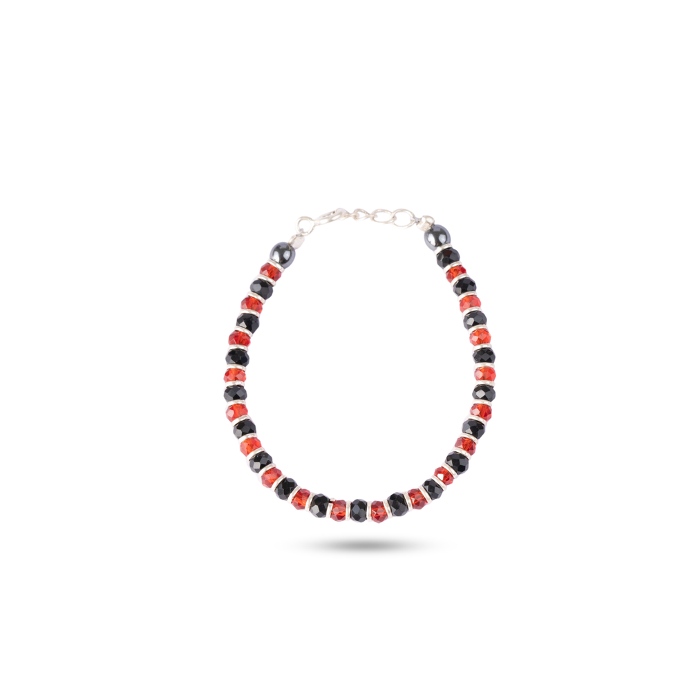 Baby Red-Black beads bracelet