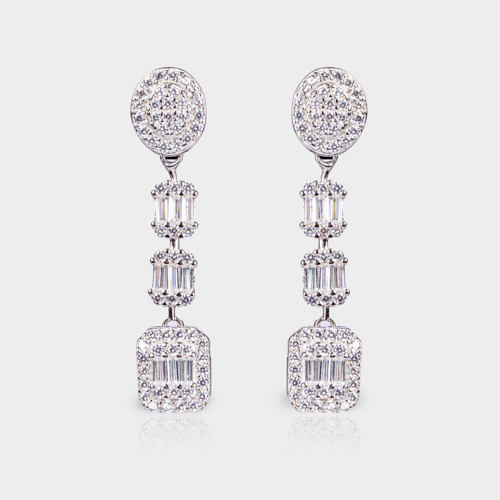 Silver Lumina Drop Earrings