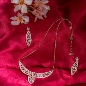 Crystal Leaf Necklace Set Crystal Leaf Necklace Set