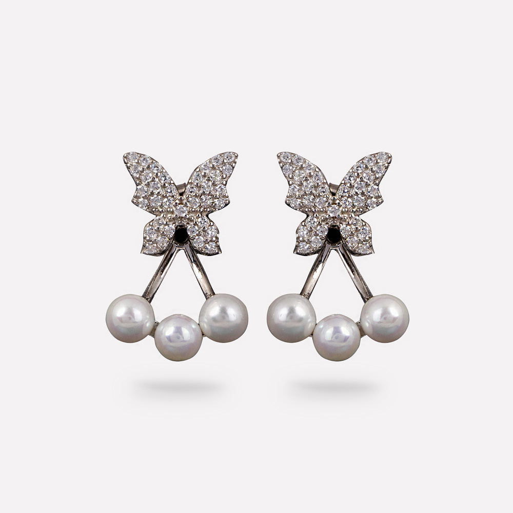 Crystal Butterfly Earrings