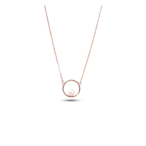 rose gold pendant with pearl rose gold pendant with pearl