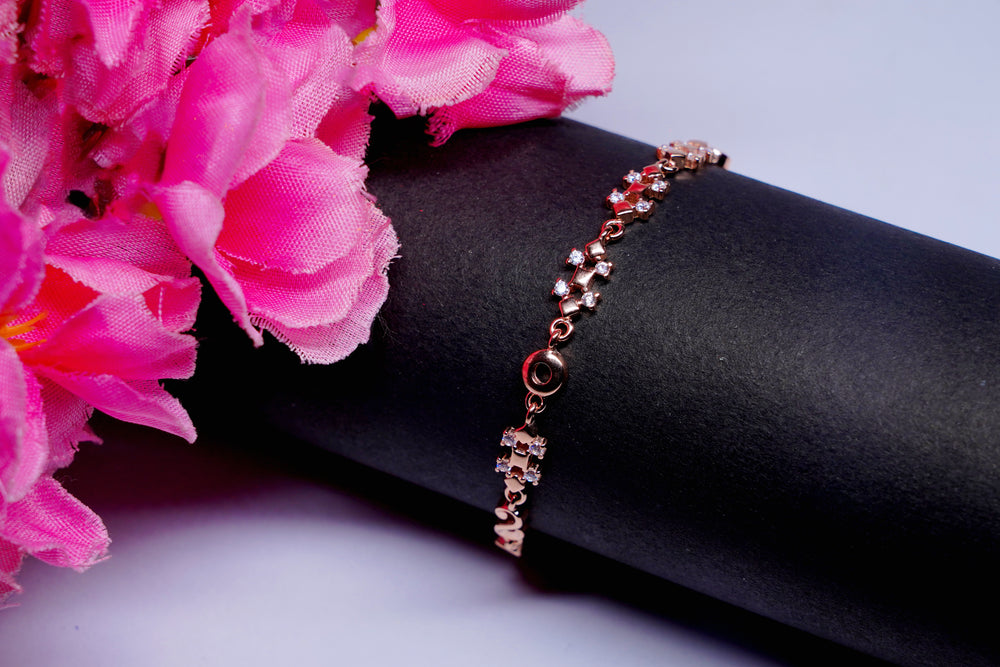 Rose Gold 925 Silver Lucky Bracelet