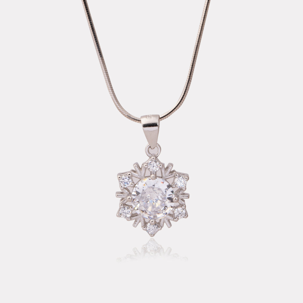 Winter Radiance Snowflake Pendant
