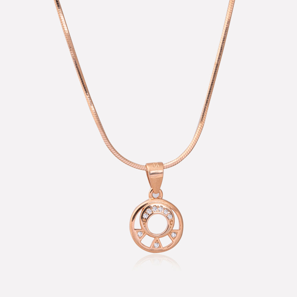 Sparkling Gemstone Halo Pendant