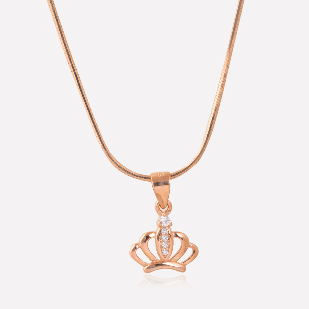 Glistening Crown Jewel Pendant