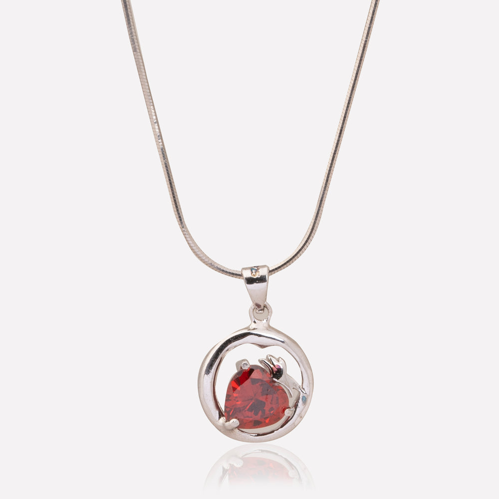 Ruby Heart Pendant