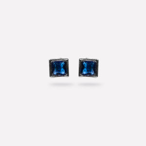 Square Sapphire Stud Square Sapphire Stud