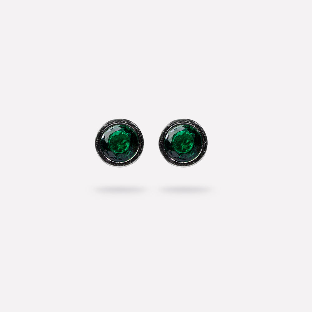 Emerald Stud Earrings