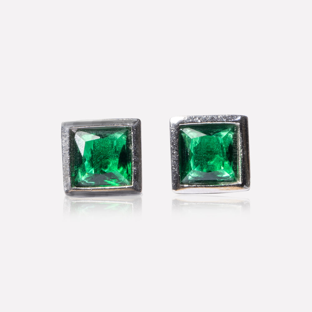 Green Envy Gemstone Studs