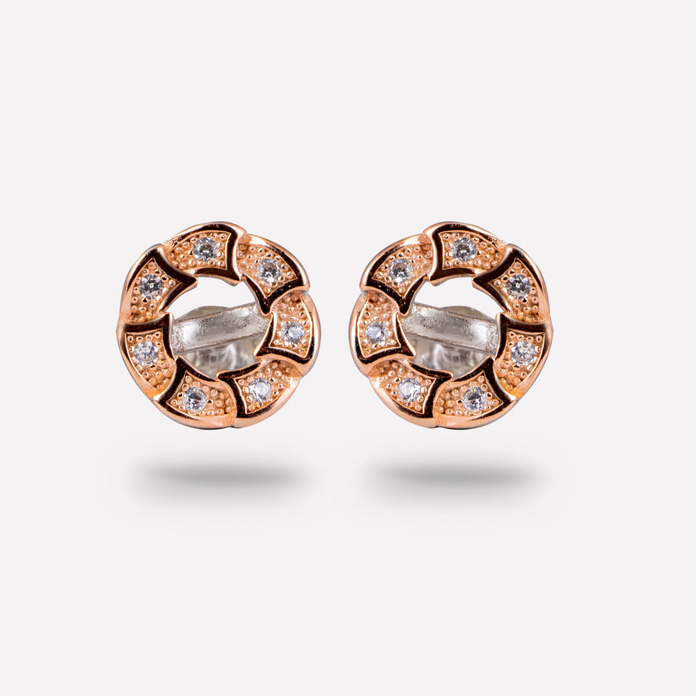 Golden Halo Radiance Studs