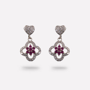 Purple Radiance Floral Studs Purple Radiance Floral Studs