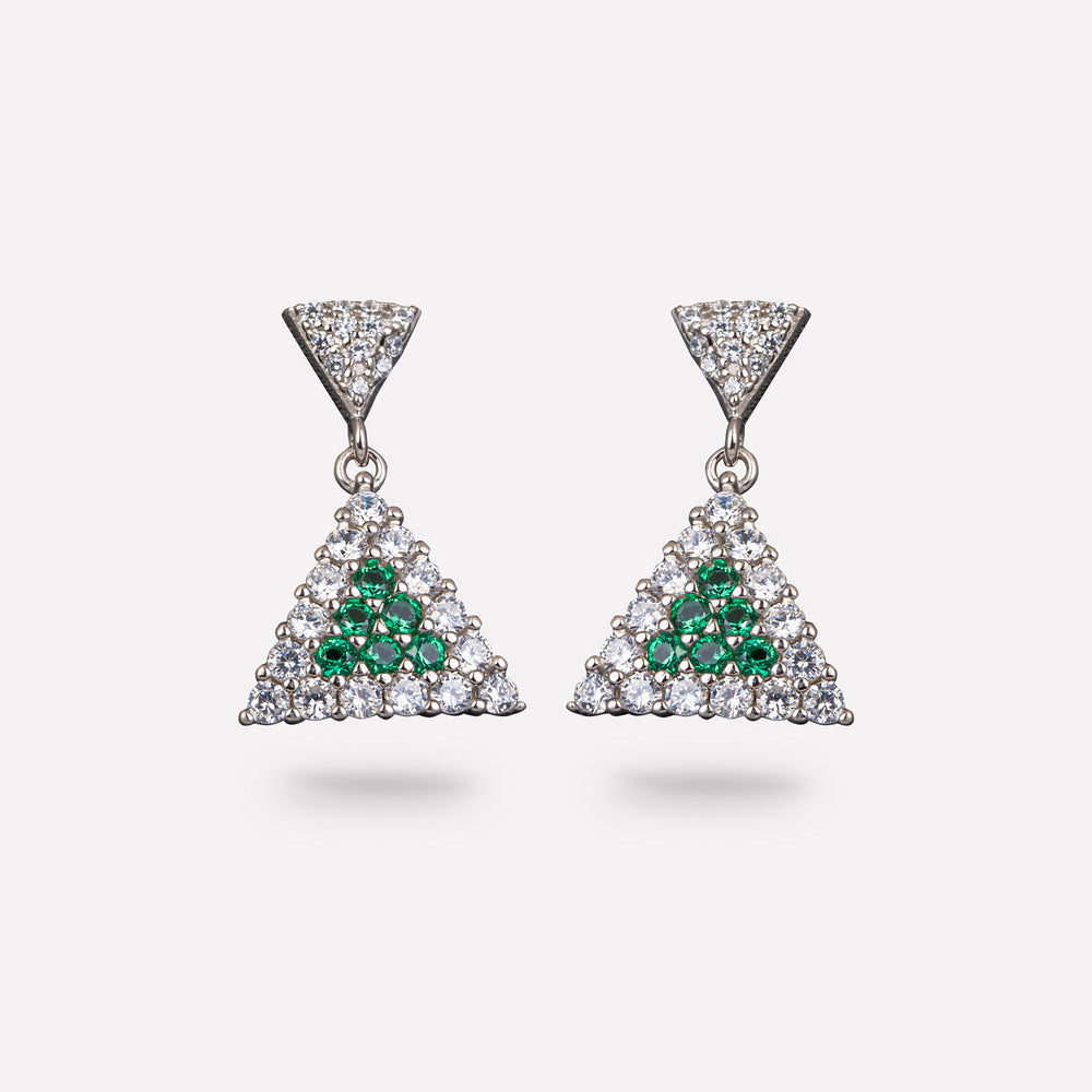 Luminous Triangle Elegance Studs