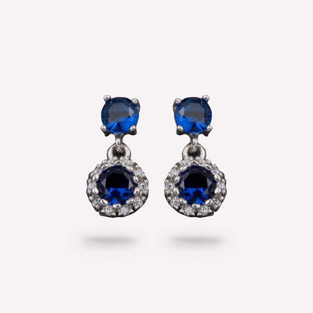 Blue Radiance Gem Studs