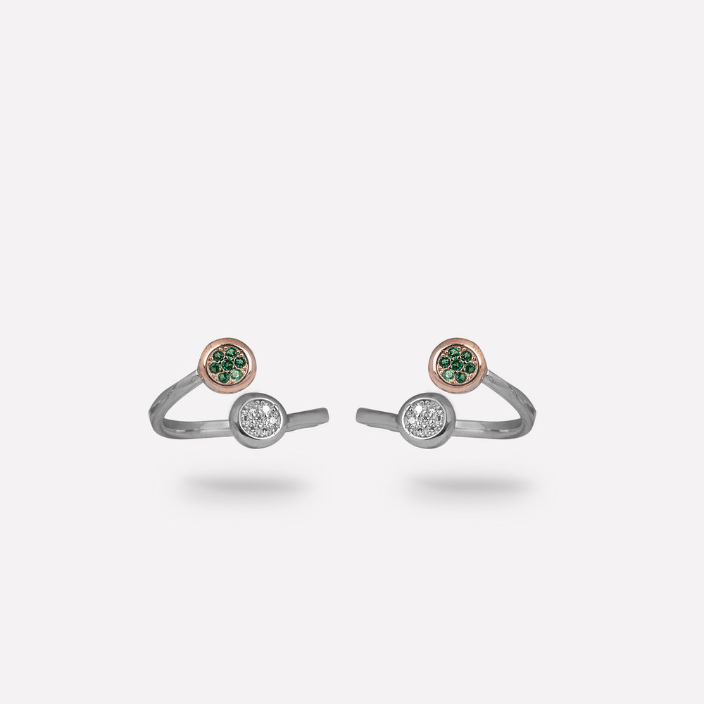 Gemstone Harmony Toe Rings