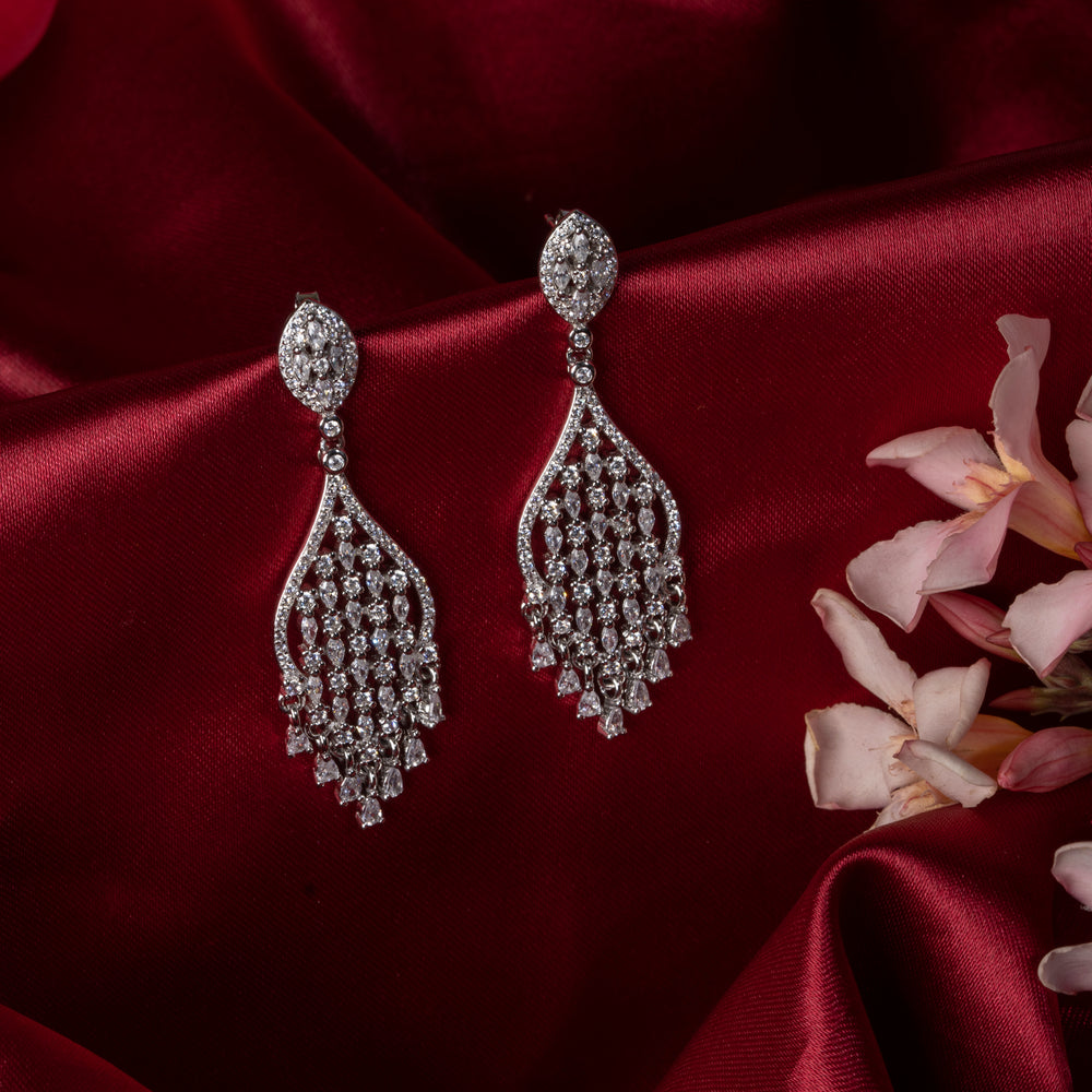 Radiant Gemstone Dangle Earrings