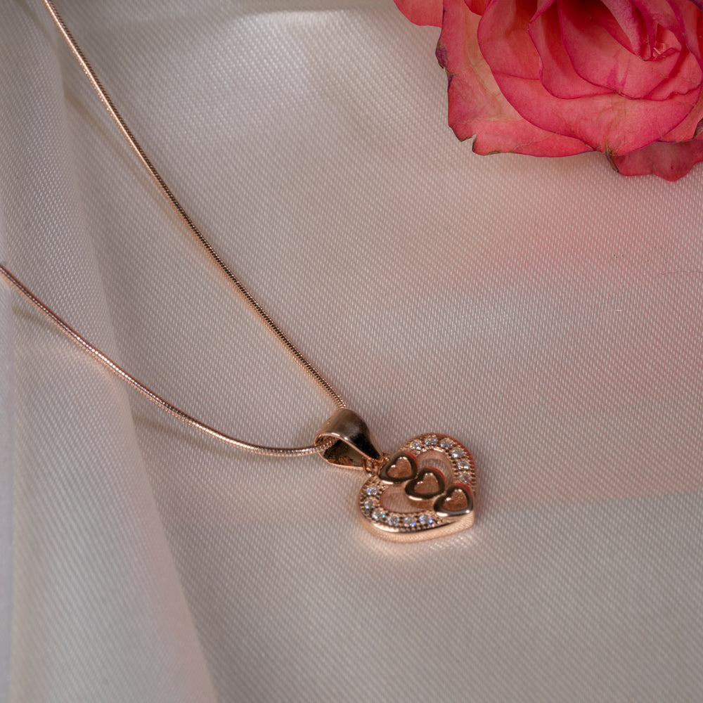 Triple Heart Sparkle Pendant