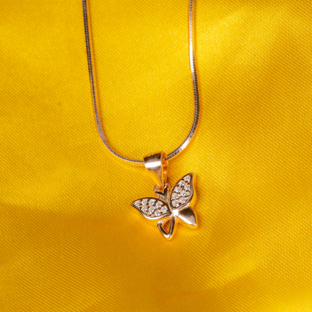 Luminous Butterfly Charm Pendant