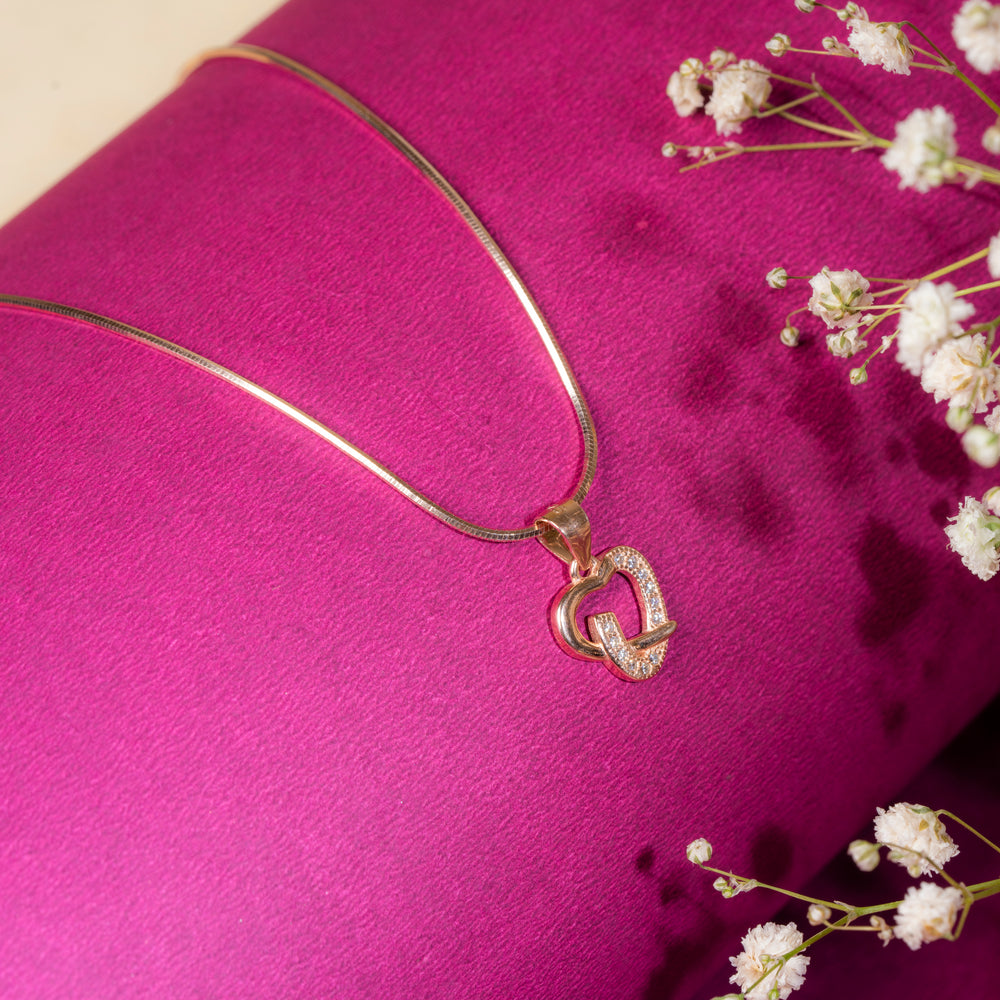 Sparkling Heart Gemstone Pendant