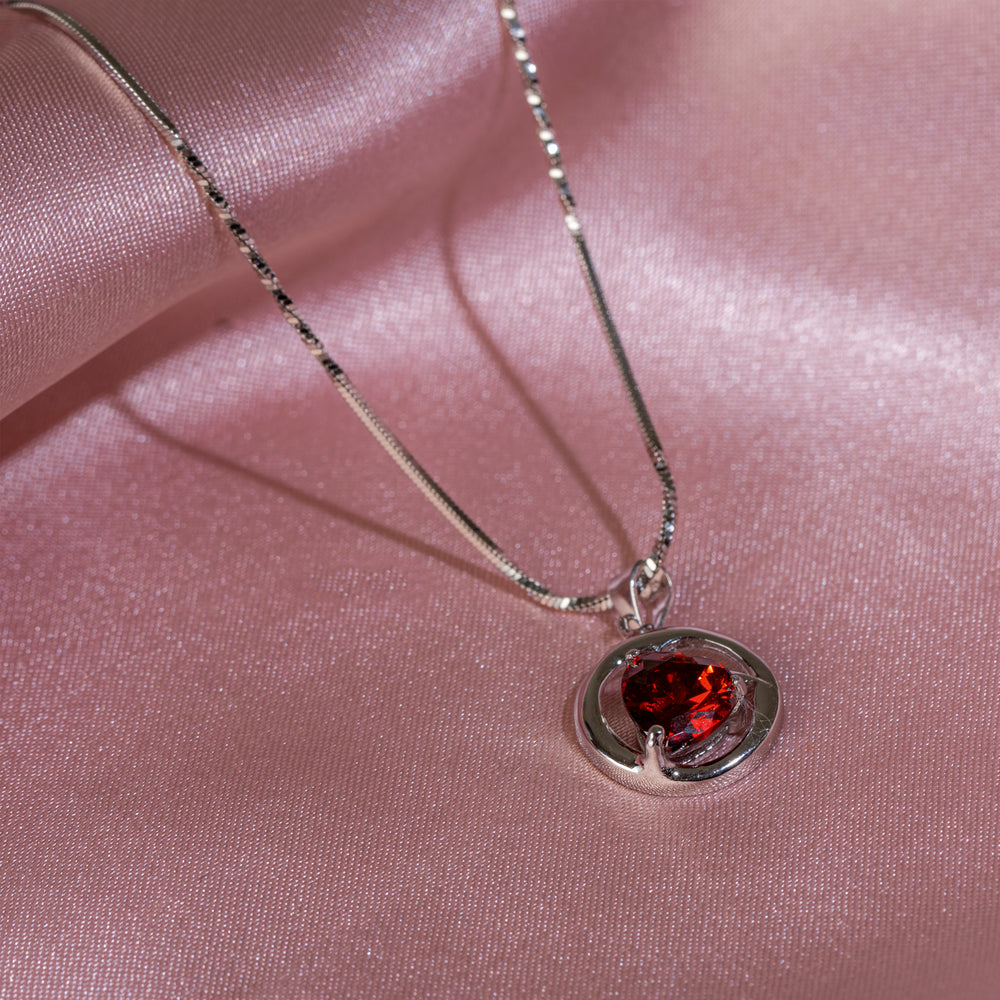 Ruby Heart Pendant