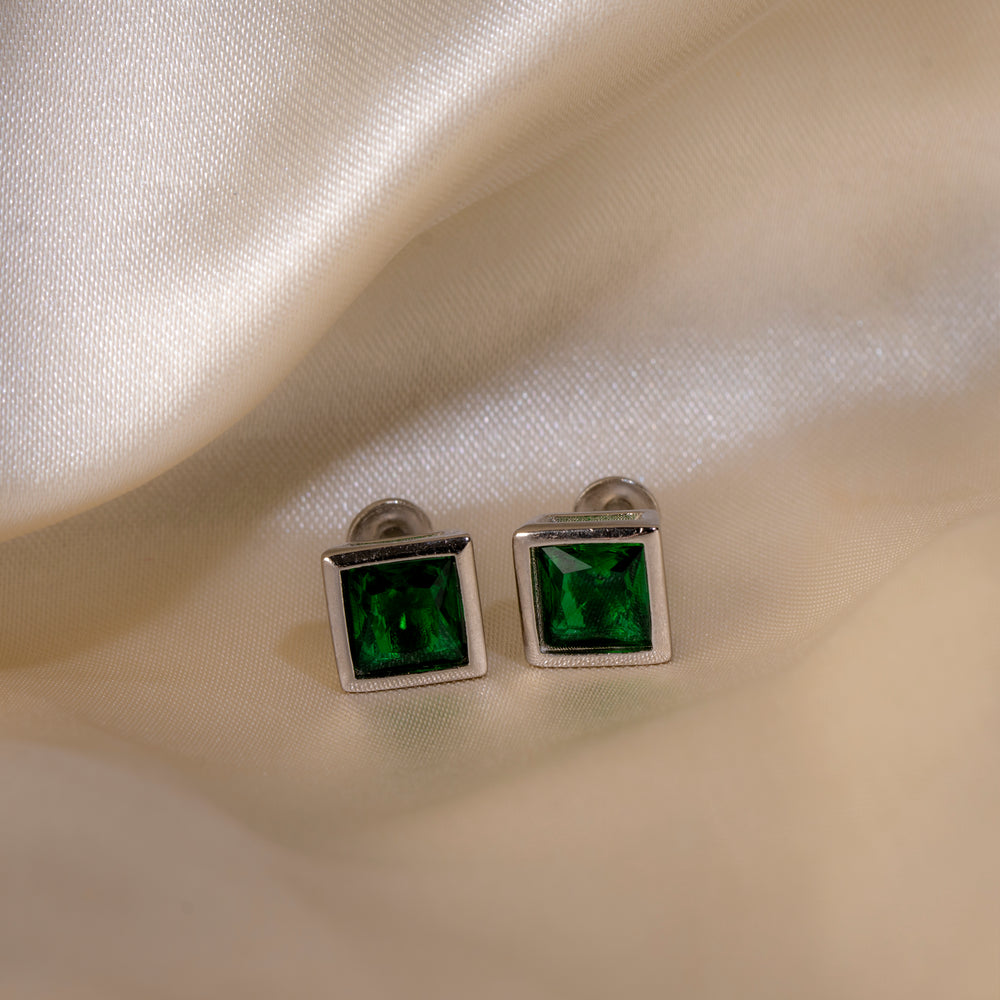 Green Envy Gemstone Studs