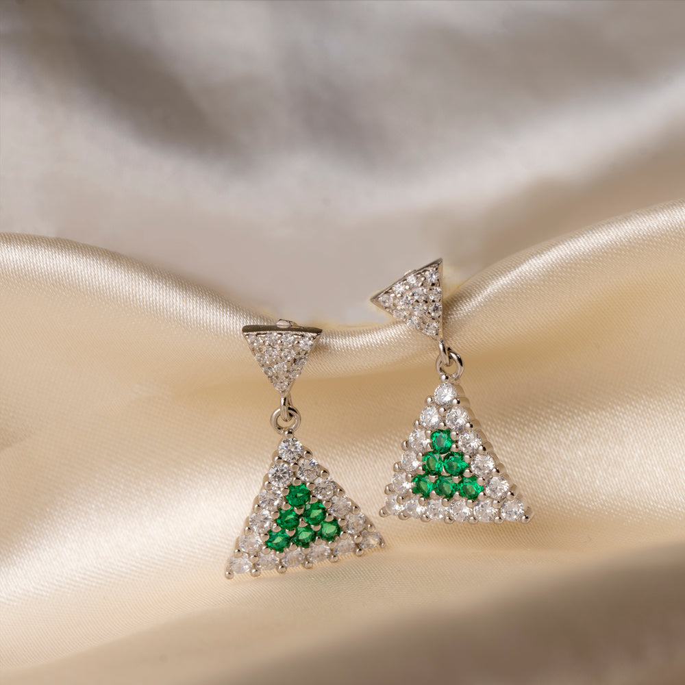 Luminous Triangle Elegance Studs