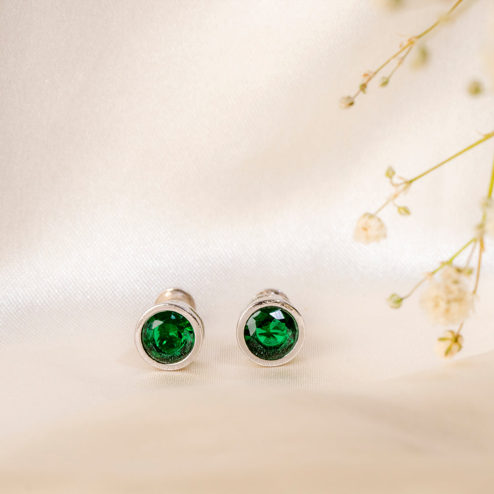 Emerald Stud Earrings