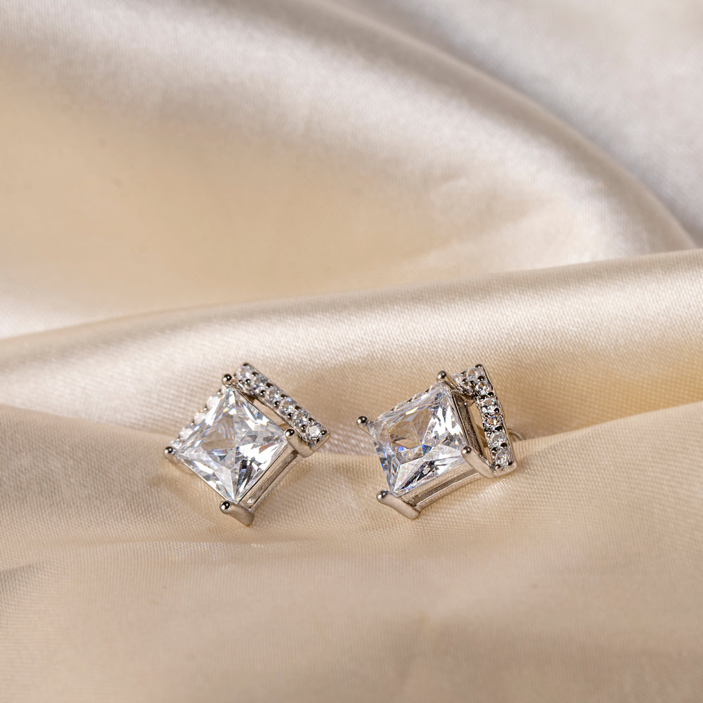 Diamond Dazzle Square Studs