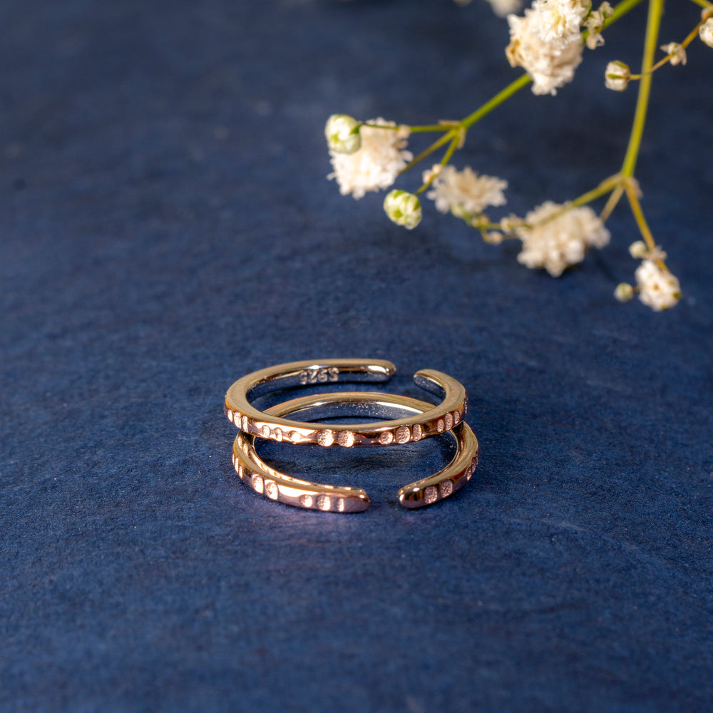 Rose Gold Harmony Toe Ring