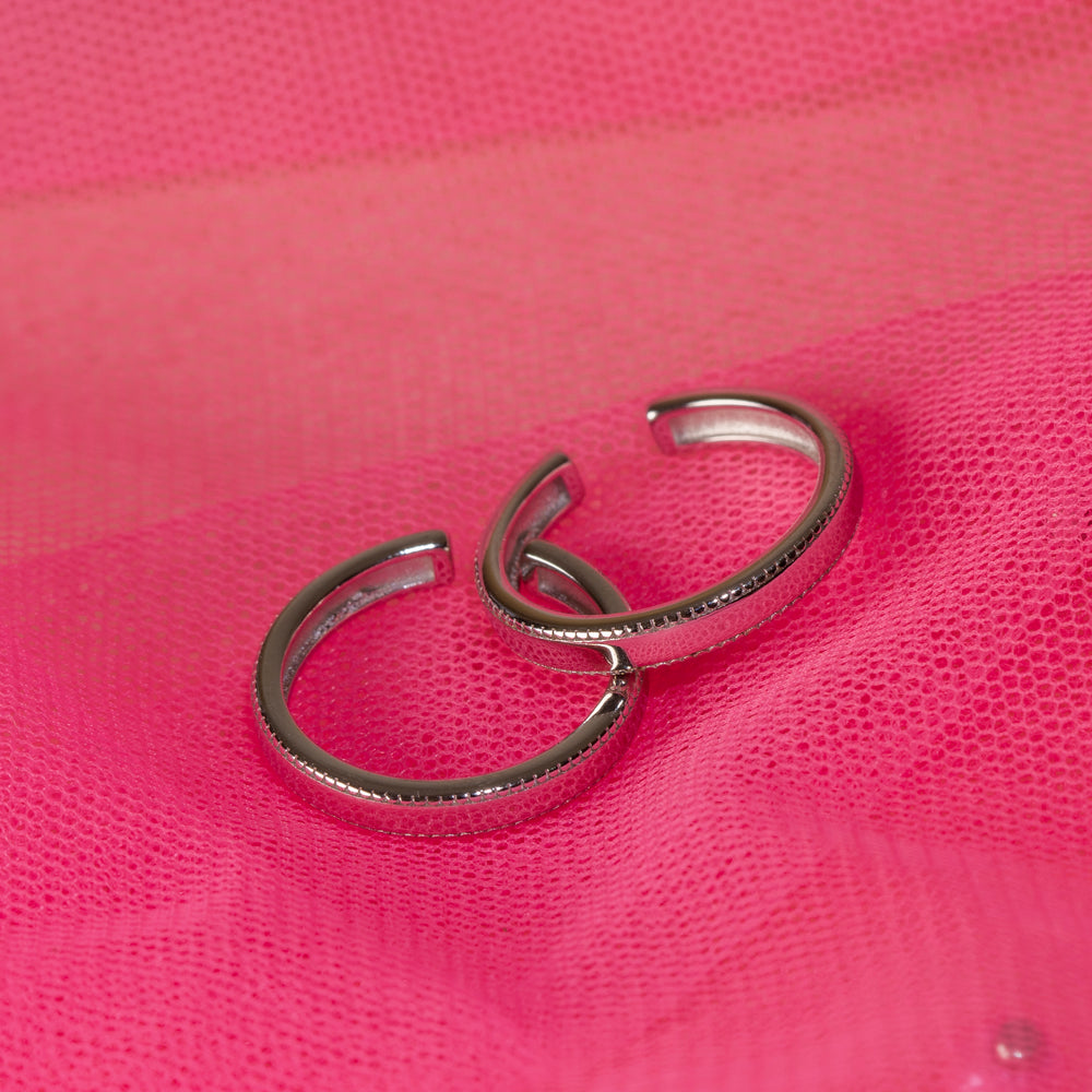 Textured surface Toe Ring