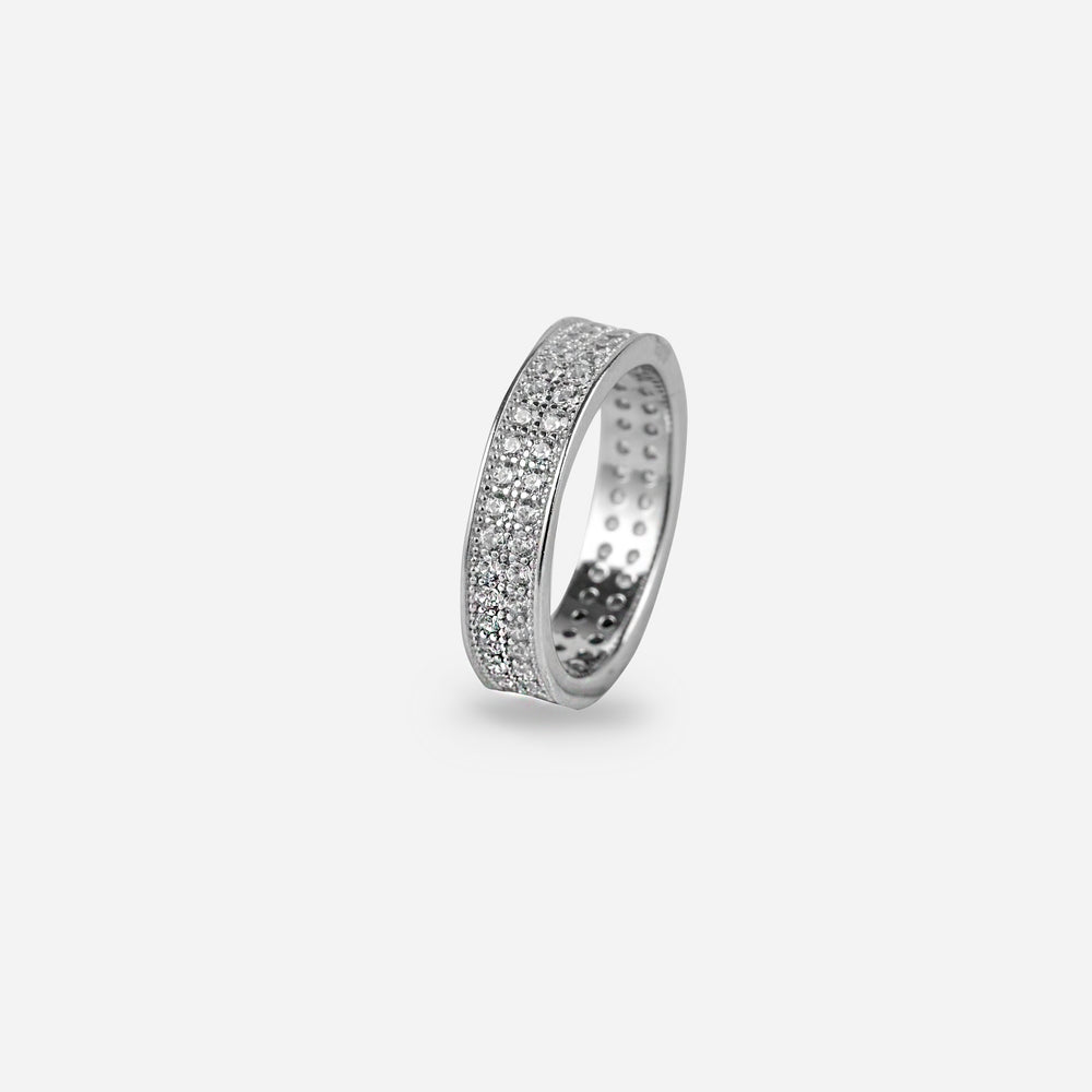 Diamond Glitz Sterling Silver Ring