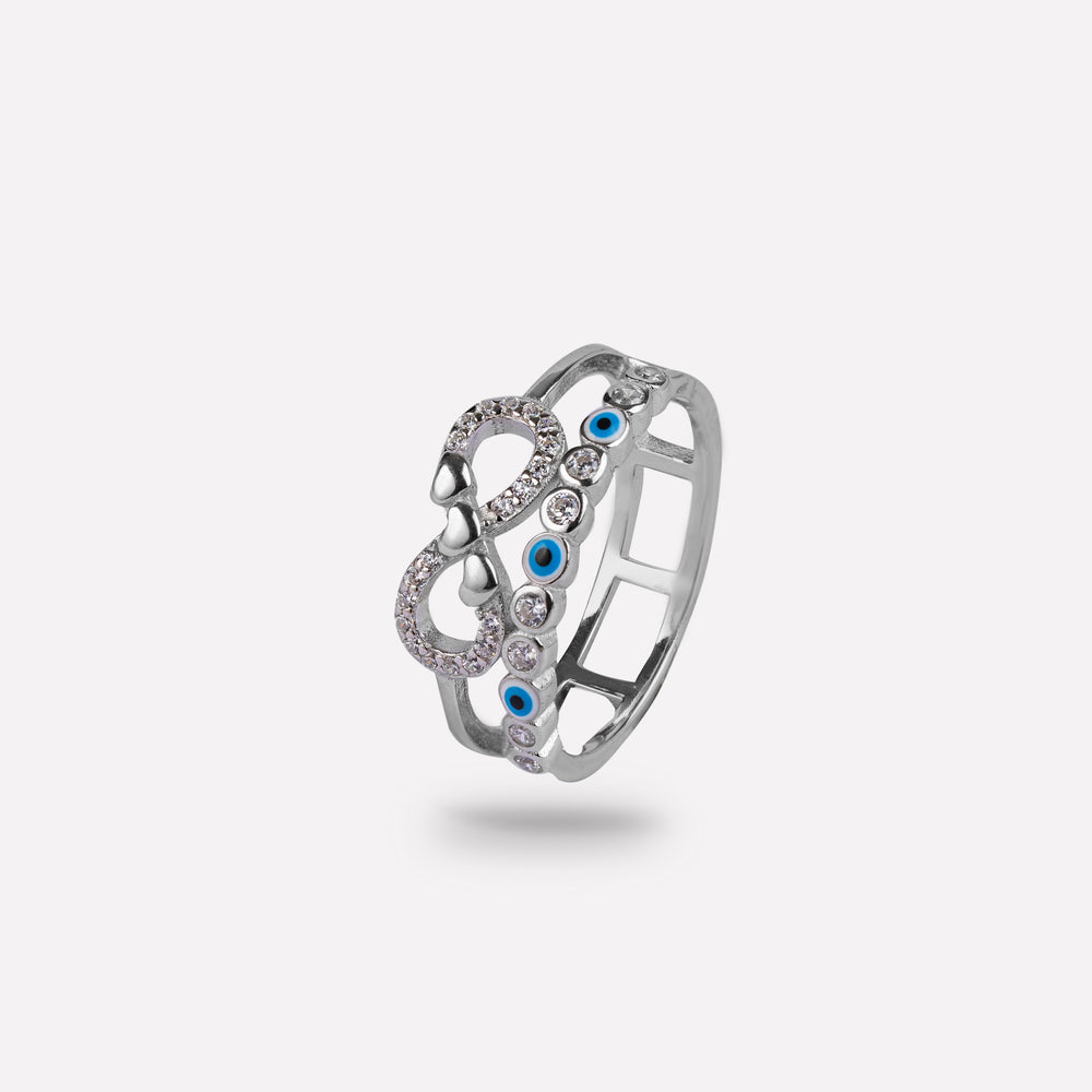Serene Enigma Infinity CZ Ring