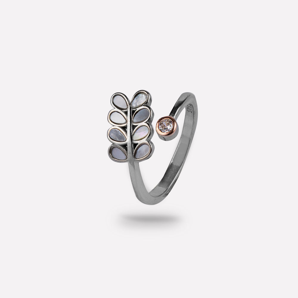 Ethereal Harmony CZ Accents Ring