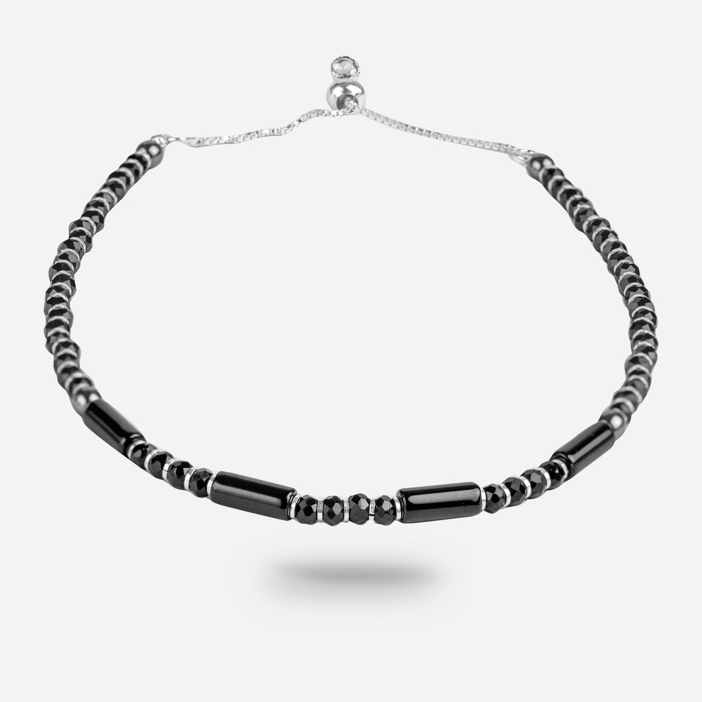 Midnight Muse Black Bead Bracelet