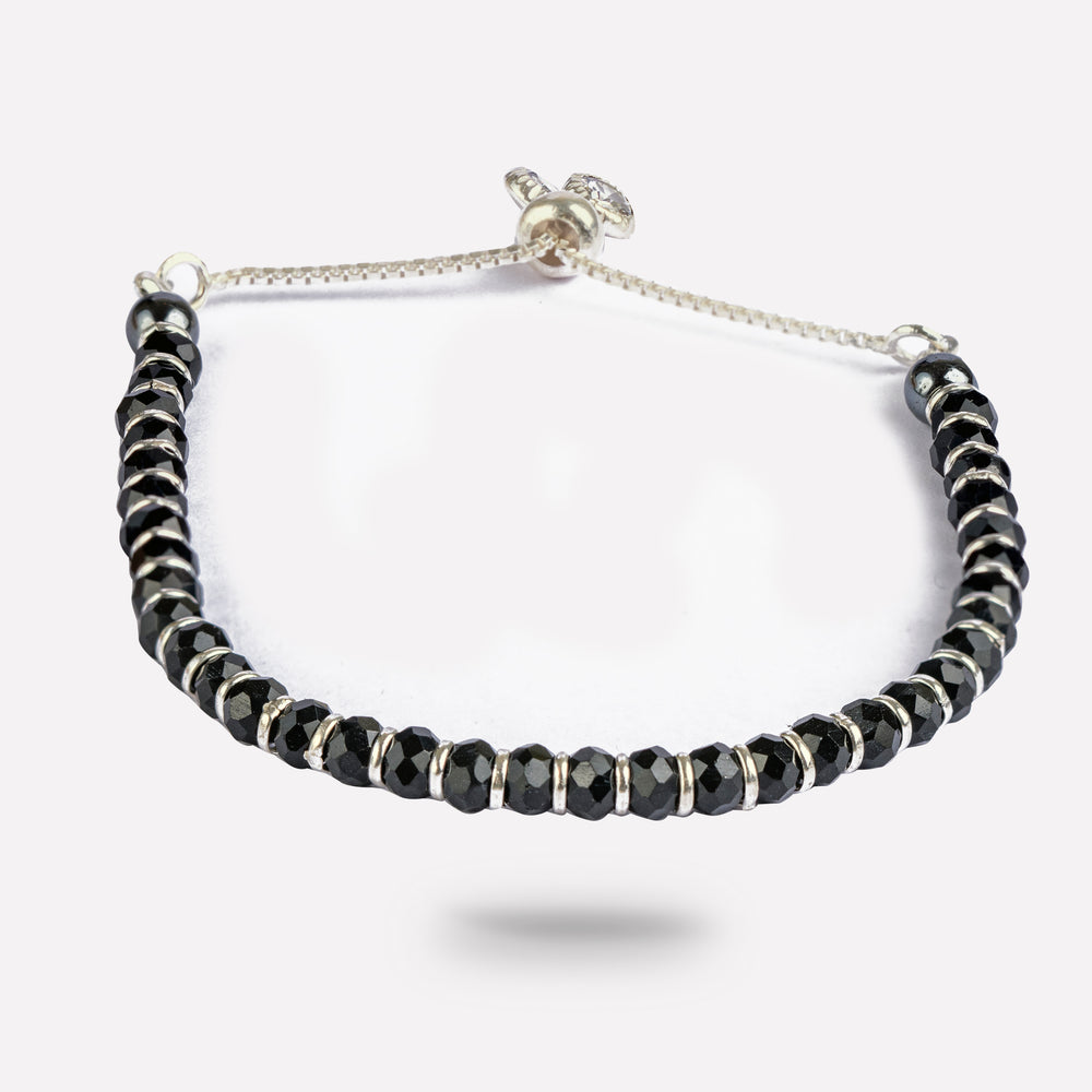 Black Bead Bracelet