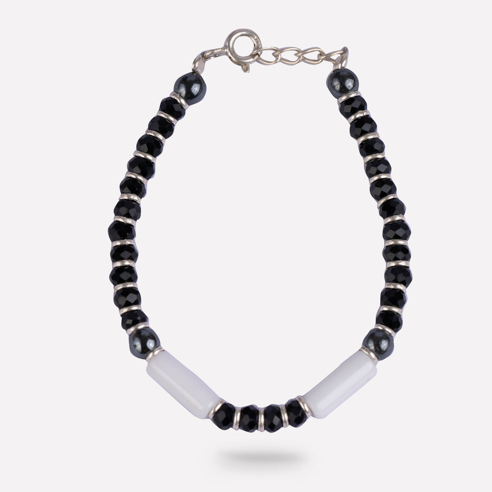 Little Panda Black Beads Bracelet