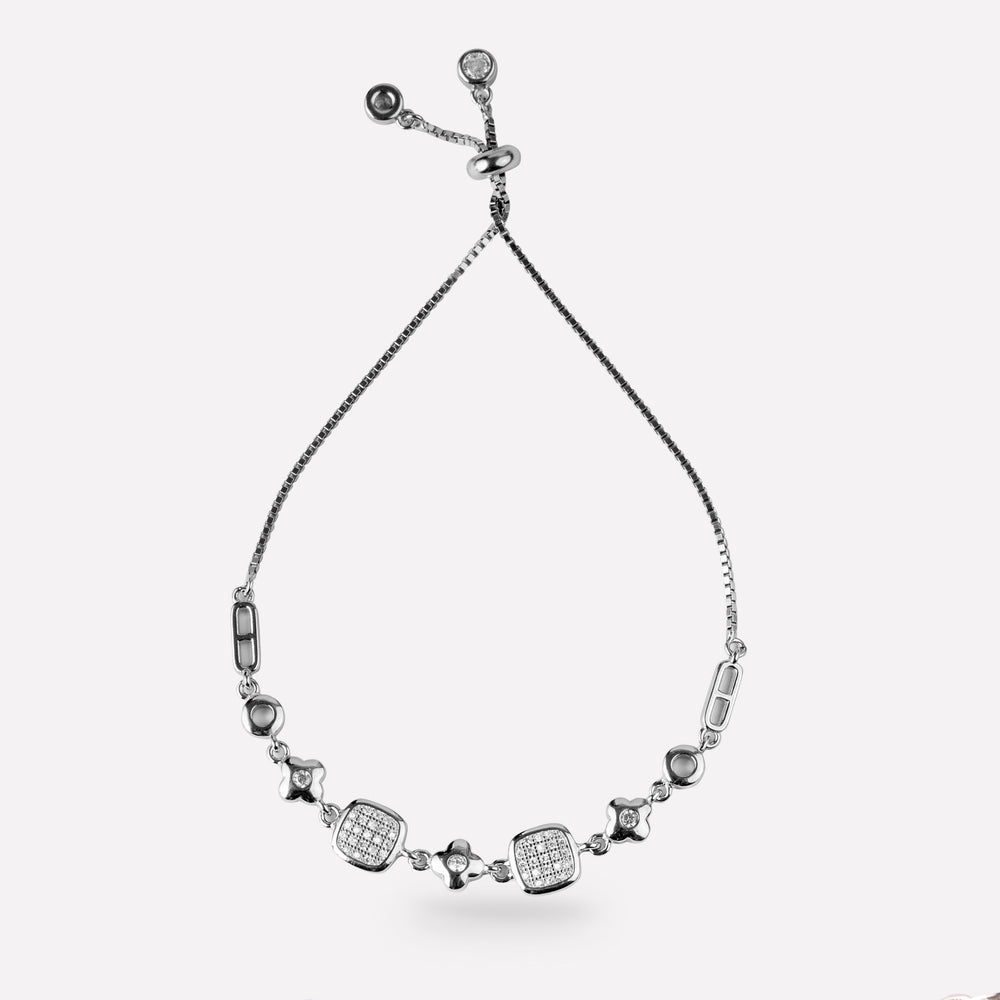 Radiant Squares Adjustable Bracelet