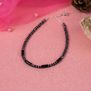 Midnight Radiance Black Beads Anklet Midnight Radiance Black Beads Anklet
