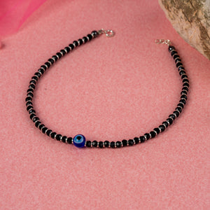 Evil Eye Black Beads Anklet Evil Eye Black Beads Anklet
