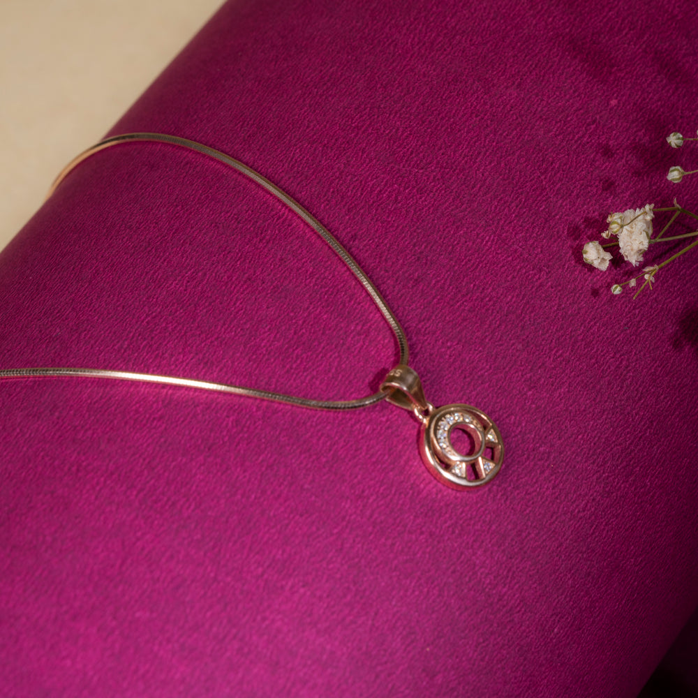 Sparkling Gemstone Halo Pendant